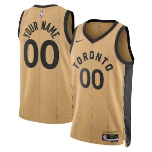 Toronto Raptors Nike Unisex 2023/24 Fabulous Custom Swingman Jersey Gold City Edition
