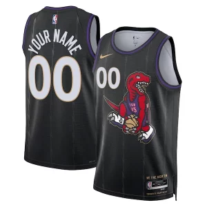 Toronto Raptors Nike Unisex Elegant 2024/25 Custom Swingman Jersey City Edition Black