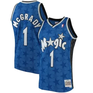 Tracy McGrady Orlando Magic Hardwood Classics Swingman Jersey Blue Elegant