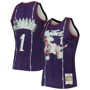 Tracy McGrady Toronto Raptors 1998/99 Hardwood Unique Classics NBA 75th Anniversary Diamond Swingman Jersey Purple