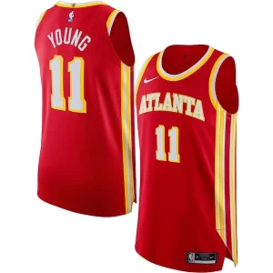 Trae Fabulous Young Atlanta Hawks Nike Authentic Jersey Association Edition Red