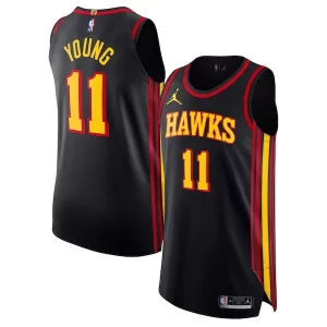 Trae Young Atlanta Hawks Jordan Brand Authentic Player Jersey Trendy Statement Edition Black