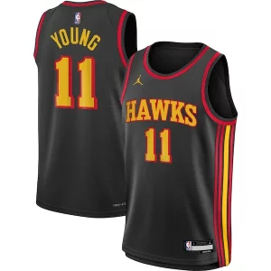 Trae Young Atlanta Hawks Jordan Brand Youth Swingman Jersey Statement Edition Black Gorgeous