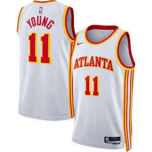 Trae Young Atlanta Hawks Nike Unisex Swingman Jersey Association Edition Gorgeous White/Red
