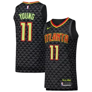 Trae Young Atlanta Hawks Unique Nike Authentic Player Jersey Icon Edition Black