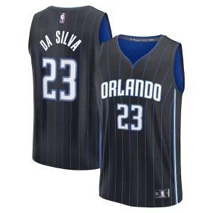 Tristan da Silva Orlando Magic Premium Youth 2024 NBA Draft Fast Break Player Jersey Icon Edition Black