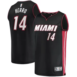 Tyler Herro Miami Heat Unique Fast Break Replica Jersey Icon Edition Black