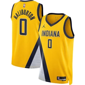 Tyrese Gorgeous Haliburton Indiana Pacers Jordan Brand Unisex Swingman Jersey Statement Edition Gold
