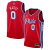 Tyrese Maxey Philadelphia 76ers Jordan Brand Unisex Swingman Jersey Statement Edition Elegant Red