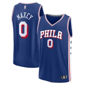 Tyrese Premium Maxey Philadelphia 76ers Fast Break Replica Player Jersey Icon Edition Royal