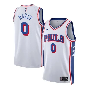 Tyrese Trendy Maxey Philadelphia 76ers Nike Unisex Swingman Jersey Association Edition White