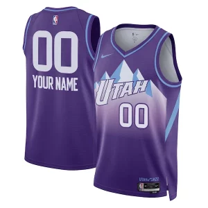 Utah Jazz Chic Nike Unisex 2024/25 Custom Swingman Jersey City Edition Purple