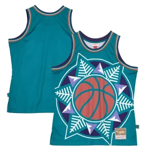 Utah Jazz Hardwood Classics Blown Out Fashion Jersey Chic Turquoise