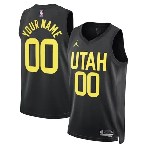 Utah Jazz Jordan Brand Unisex 2022/23 Swingman Custom Jersey Statement Edition Gorgeous Black