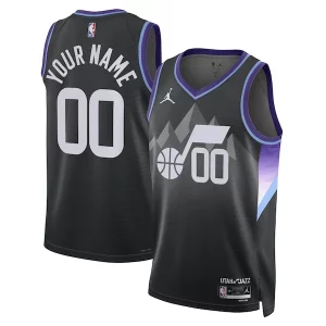 Utah Jazz Jordan Brand Unisex 2024/25 Elegant Custom Swingman Jersey Statement Edition Black