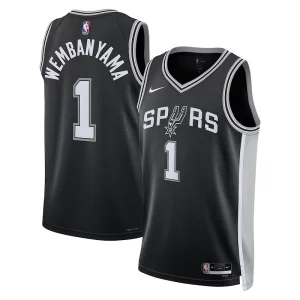 Victor Wembanyama Fabulous San Antonio Spurs Nike Unisex 2023 NBA Draft First Round Pick Swingman Jersey Icon Edition Black