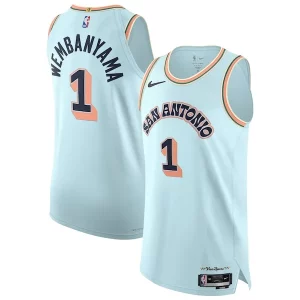 Victor Wembanyama San Antonio Spurs Nike 2024/25 Authentic Player Jersey Chic City Edition Light Blue