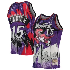 Vince Carter Toronto Gorgeous Raptors Hardwood Classics 1998/99 Hyper Hoops Swingman Jersey Purple