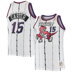 Vince Carter Toronto Raptors 1998/99 Big & Tall Hardwood Classics Swingman Unique Jersey White/Purple