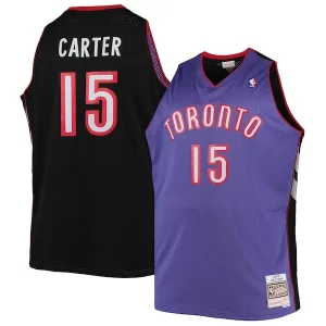 Vince Carter Toronto Raptors Big & Tall 1999/00 Hardwood Classics Swingman Chic Jersey Purple/White