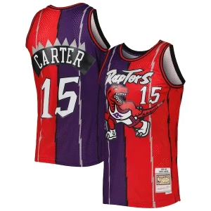 Vince Carter Toronto Raptors Hardwood Classics 1998/99 Split Swingman Jersey Gorgeous Purple/Red