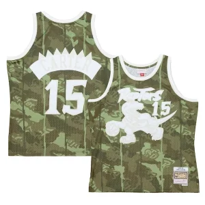 Vince Carter Toronto Raptors Hardwood Classics Stylish 1998/99 Ghost Green Swingman Jersey Camo