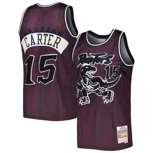 Vince Carter Toronto Unique Raptors Hardwood Classics Off Court Swingman Jersey Purple