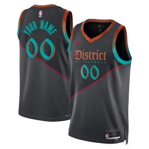 Washington Wizards Chic Nike Unisex 2023/24 Custom Swingman Jersey Black City Edition