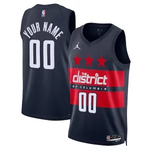 Washington Wizards Fabulous Jordan Brand Unisex 2024/25 Custom Swingman Jersey Statement Edition Navy