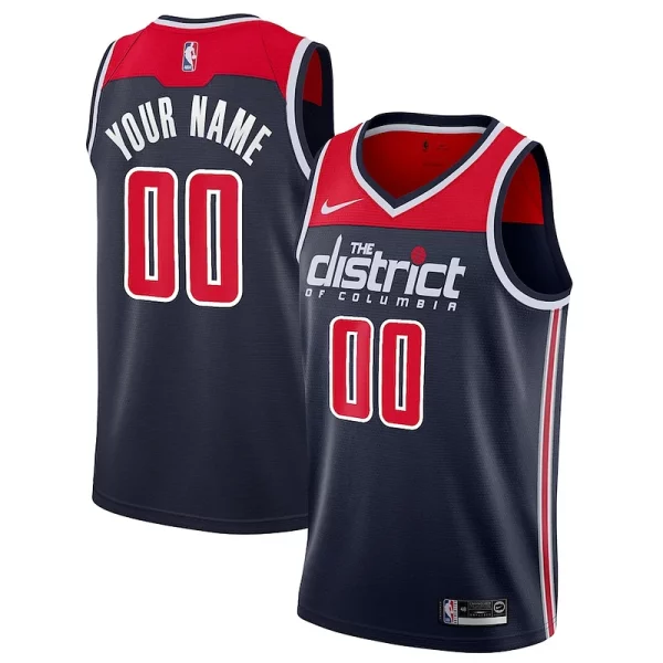 Washington Wizards Nike 2019/20 Custom Swingman Jersey Elegant Navy Statement Edition