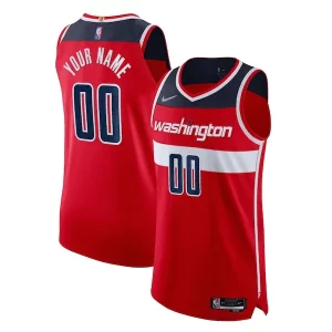 Washington Wizards Nike 2021/22 Trendy Diamond Authentic Custom Jersey Icon Edition Red