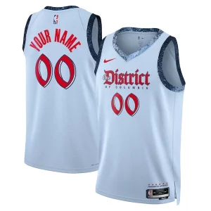 Washington Wizards Nike Unisex 2024/25 Custom Swingman Jersey City Edition Powder Premium Blue