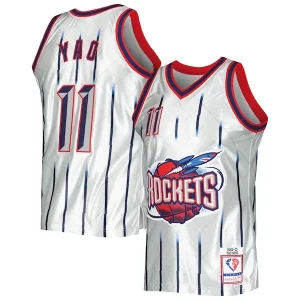 Yao Ming Houston Rockets 2002/03 Hardwood Classics 75th Anniversary Unique Swingman Jersey Platinum