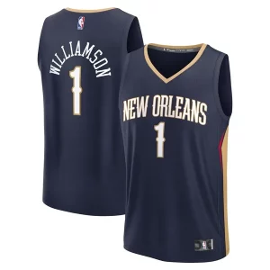 Zion Williamson New Orleans Pelicans Youth Fast Elegant Break Replica Player Jersey Icon Edition Navy
