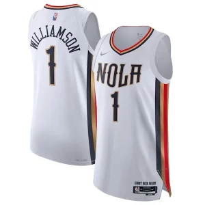 Zion Williamson New Orleans Eye - catching Pelicans Nike 2021/22 Swingman Jersey City Edition White