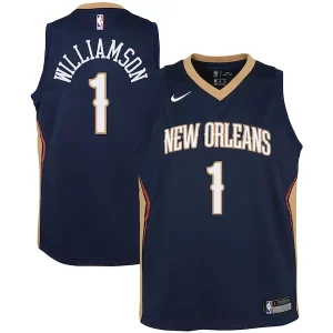Zion Williamson New Orleans Pelicans Eye - catching Nike Youth Swingman Jersey Icon Edition Navy/White