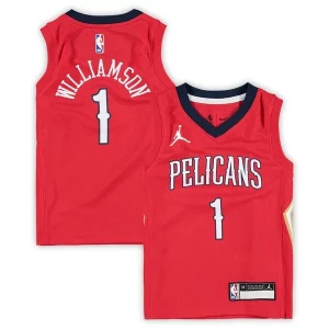 Zion Williamson New Orleans Pelicans Jordan Brand Eye - catching Preschool 2020/21 Fast Break Replica Jersey Statement Edition Red