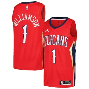 Zion Williamson New Orleans Pelicans Jordan Brand Swingman Trendy Player Jersey Statement Edition Red