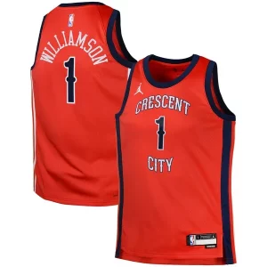 Zion Williamson New Orleans Pelicans Jordan Brand Trendy Swingman Jersey Statement Red