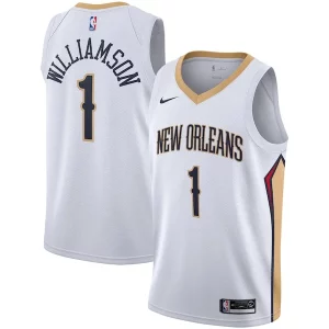 Zion Williamson New Orleans Pelicans Nike 2019/2020 Swingman Jersey Association Edition White/Navy Fabulous