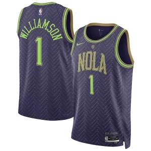 Zion Williamson New Orleans Pelicans Nike Unisex Chic 2024/25 Swingman Player Jersey City Edition Purple
