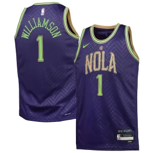 Zion Williamson New Orleans Pelicans Nike Youth 2024/25 Swingman Player Jersey City Edition Purple Chic