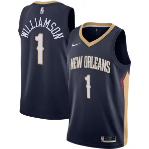 Zion Williamson New Orleans Pelicans Trendy Nike Swingman Jersey Navy Icon Edition