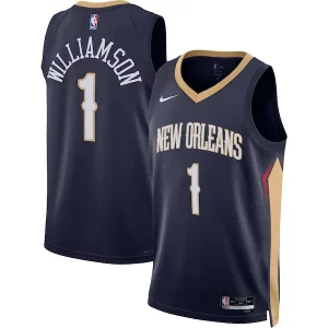 Zion Williamson New Orleans Pelicans Trendy Nike Unisex Swingman Jersey Icon Edition Navy/White