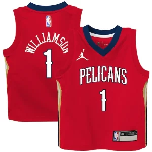 Zion Williamson New Orleans Stylish Pelicans Jordan Brand Toddler 2020/21 Jersey Red Statement Edition