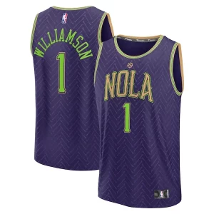 Zion Stylish Williamson New Orleans Pelicans 2024/25 Fast Break Player Jersey City Edition Purple